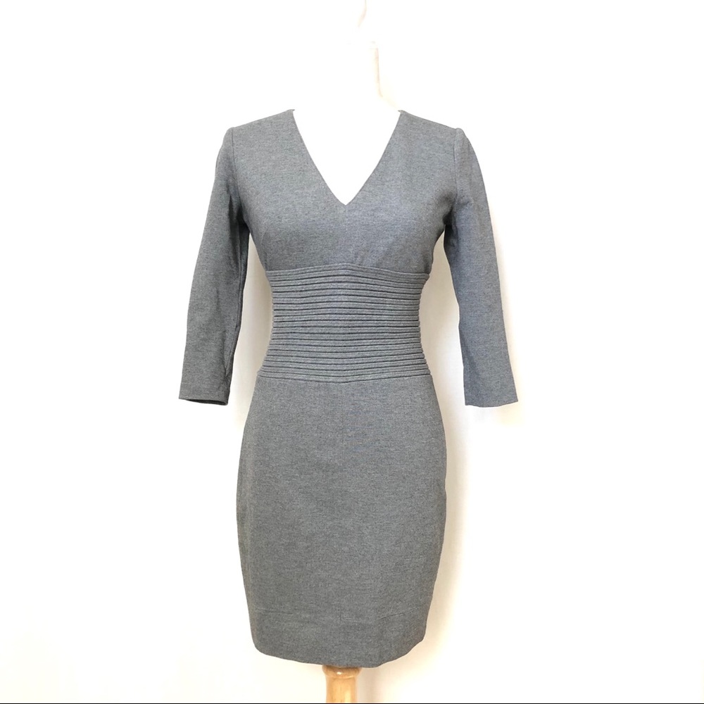 Robert Rodriguez Gray V-Neck Dress